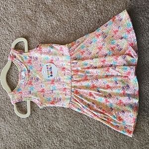 Dot Dot Smile Bows Tank Dress Pink 12-24m